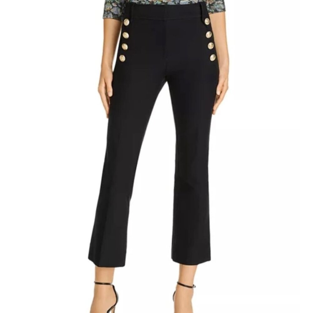 Derek Lam 10 Crosby Robertson High Waisted Crop Flare Trousers Size 8 NWOT